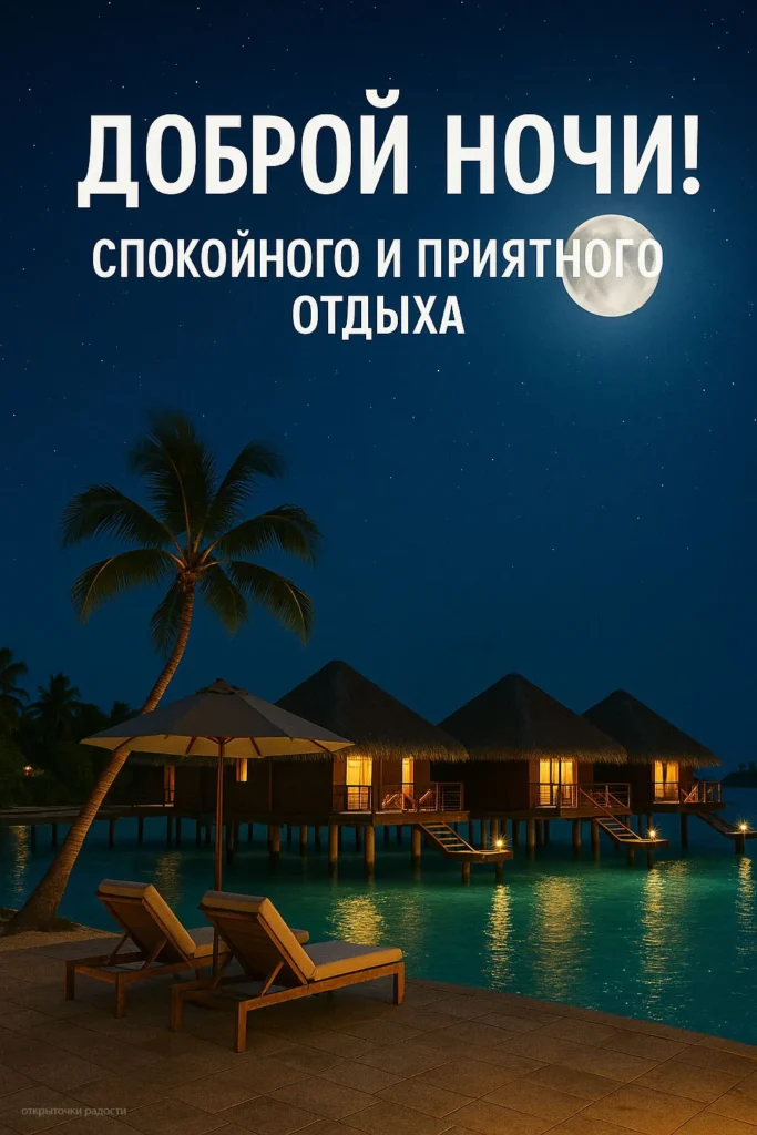 Открытка «Тропическая ночь»