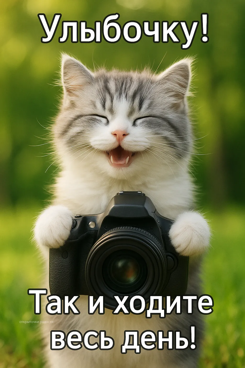 Открытка «Улыбка на весь день!»