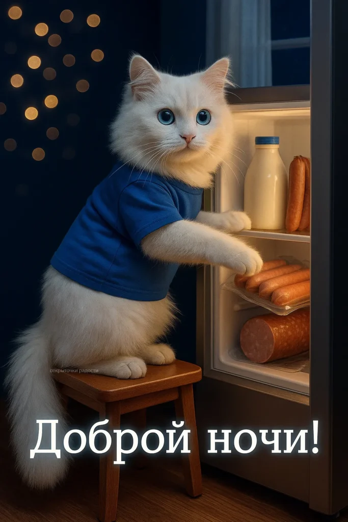 Открытка «Ночной дозор кота»