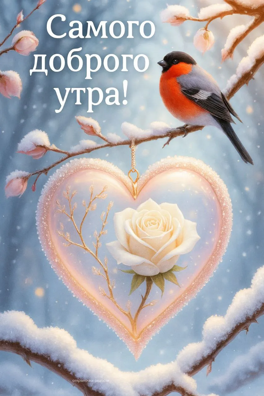 Открытка «Сердце зимы»