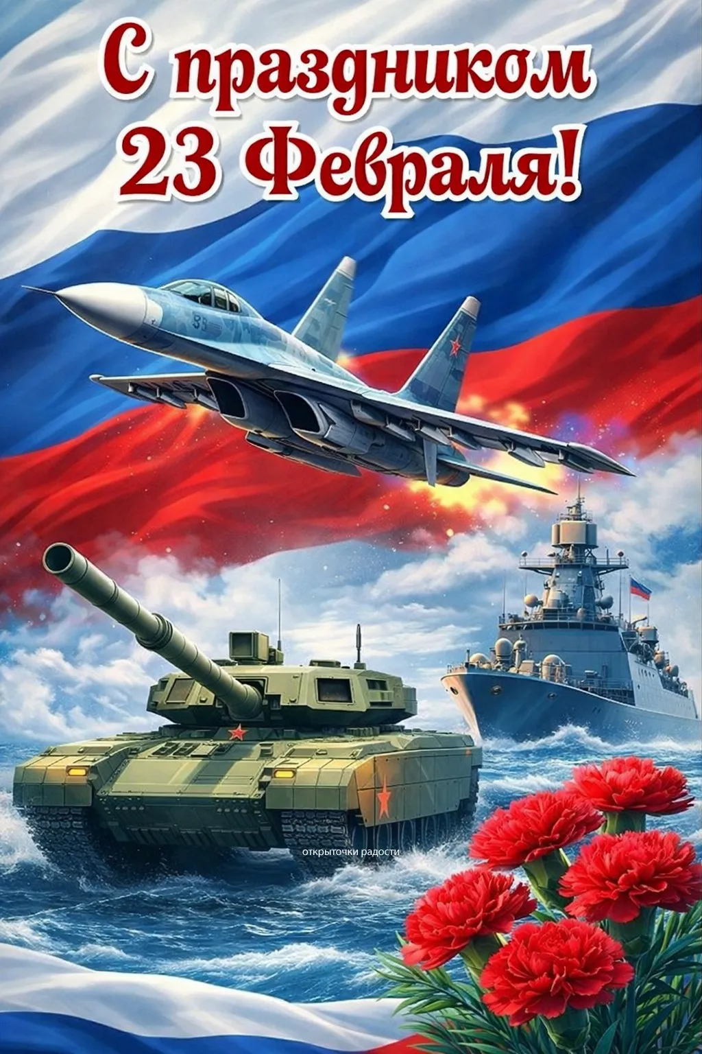 Открытка «Мощь Отечества»