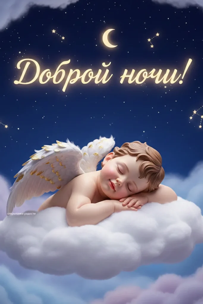 Открытка «Ангельская ночь»