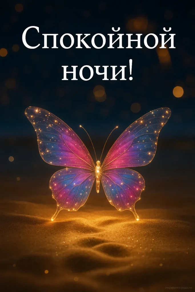 Открытка «Бабочка на песке»