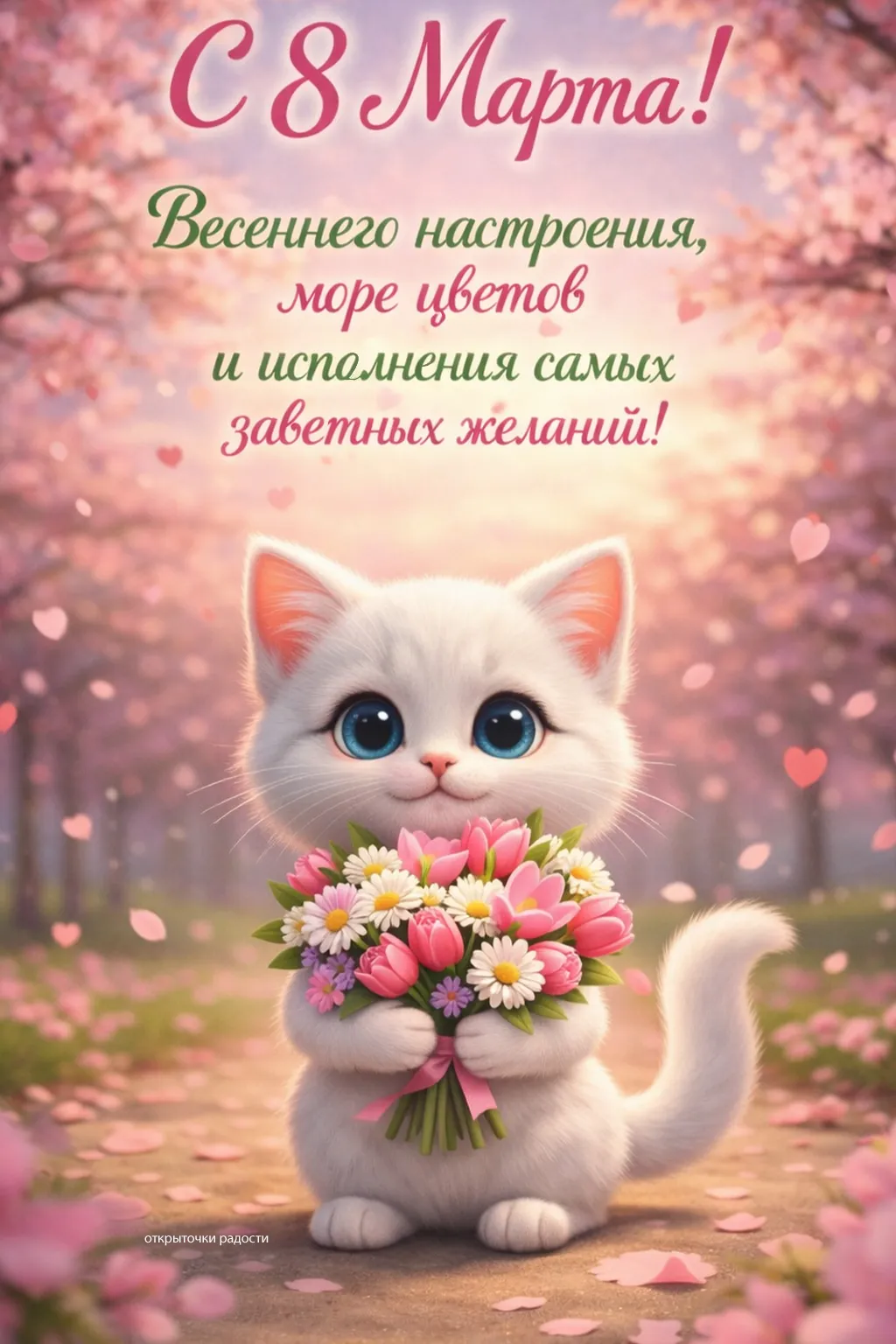 Открытка «Цветочный привет»