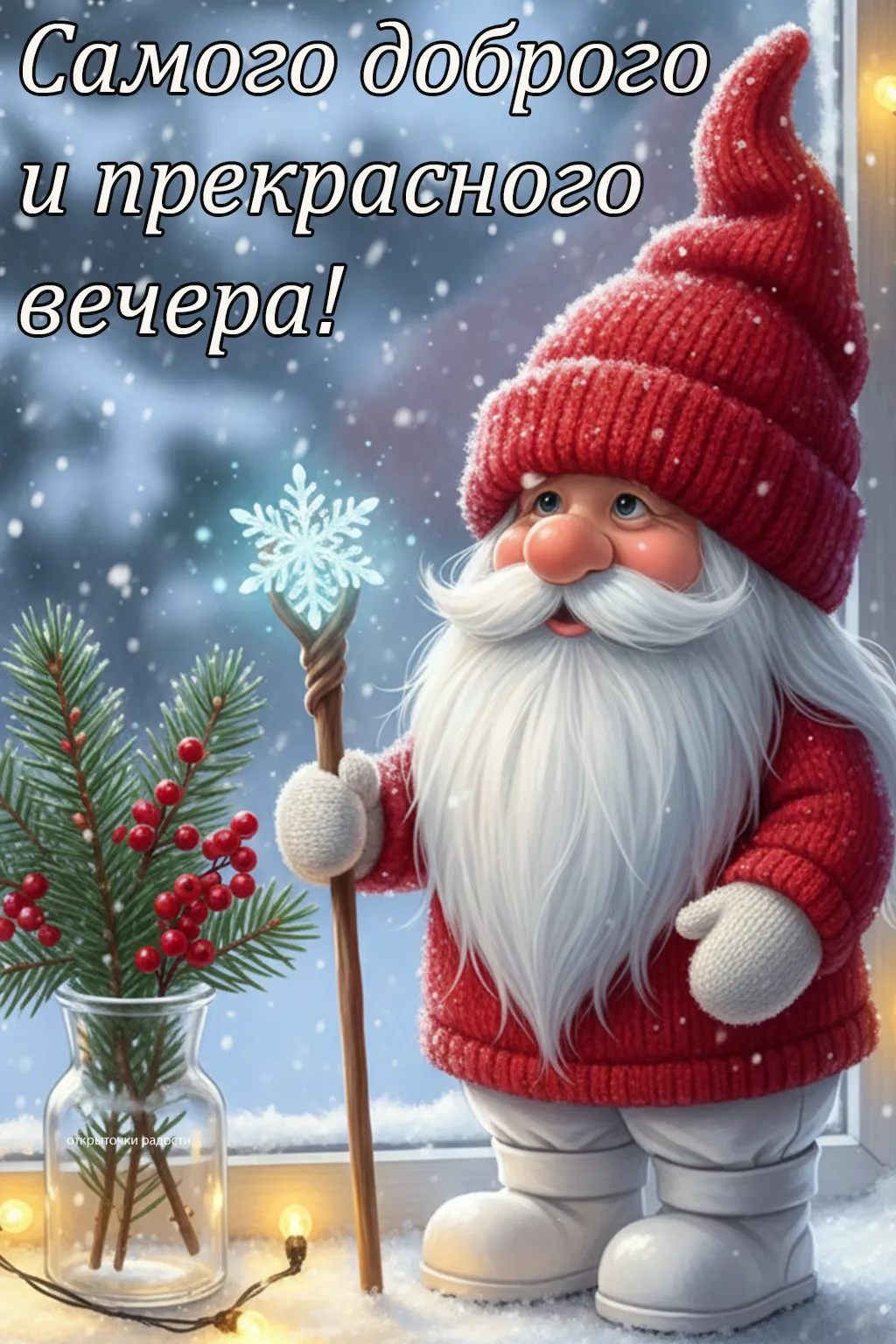 Открытка «Добрый гном»