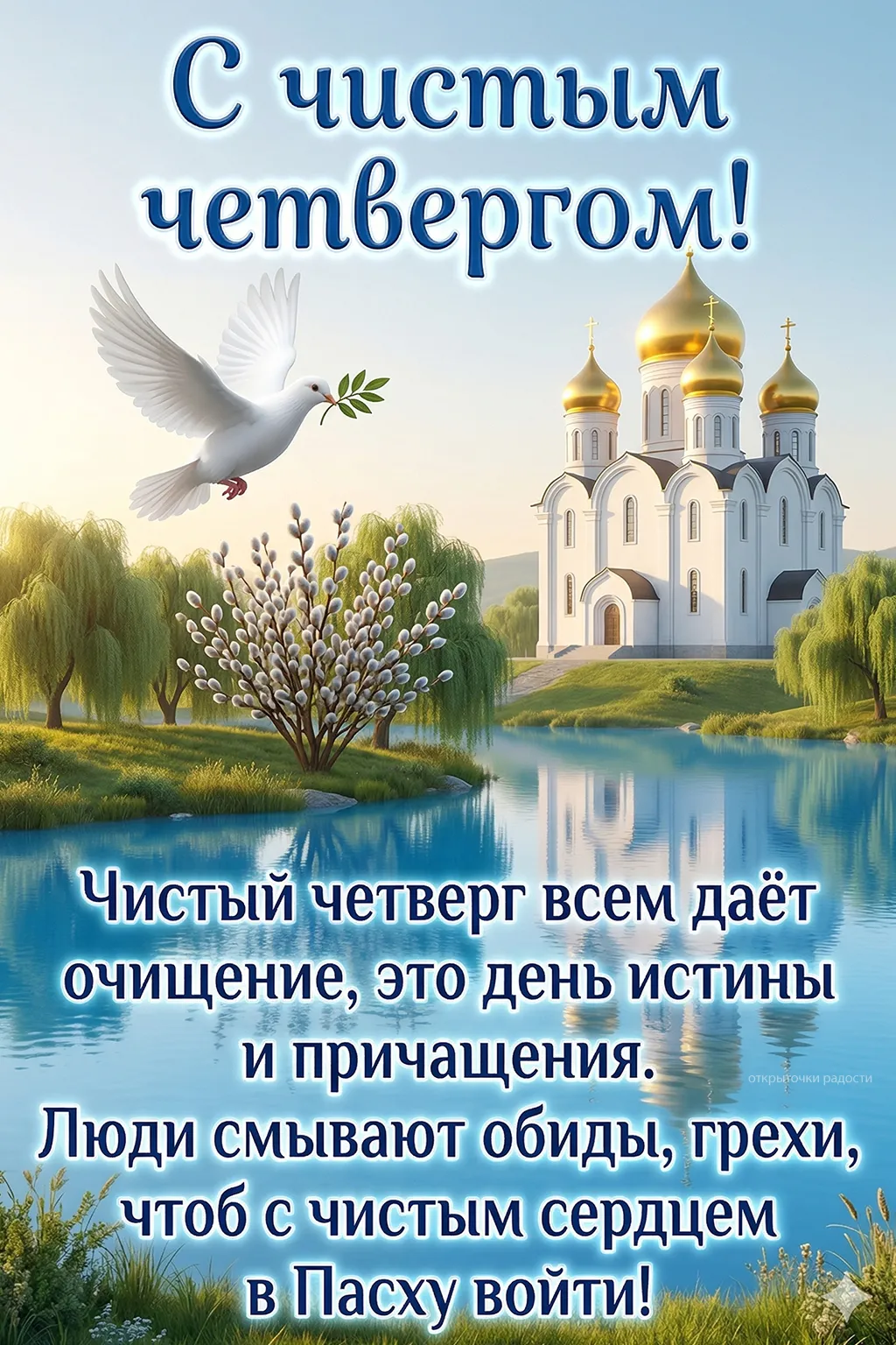 Открытка «Чистый четверг»