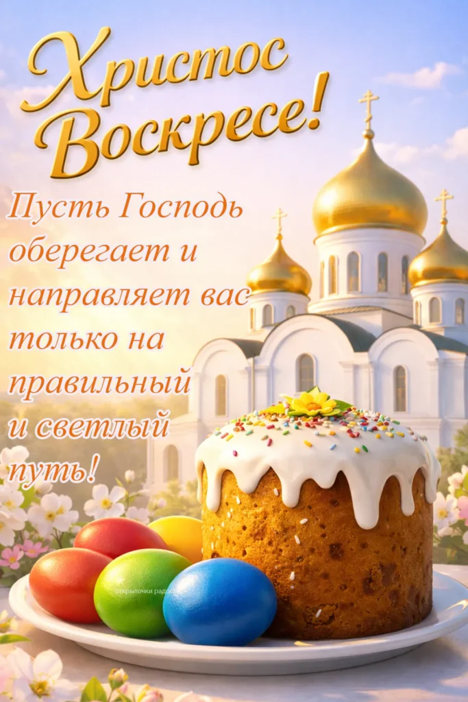 Открытка «Пасхальное благословение»