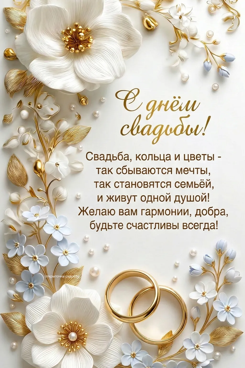 Открытка «Фарфоровые цветы»