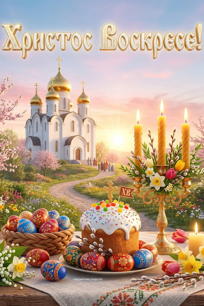 Открытка «Пасхальный рассвет»