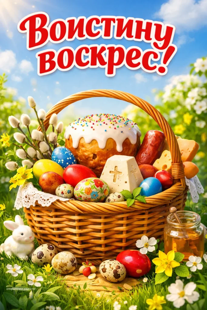 Открытка «Воистину Воскрес»