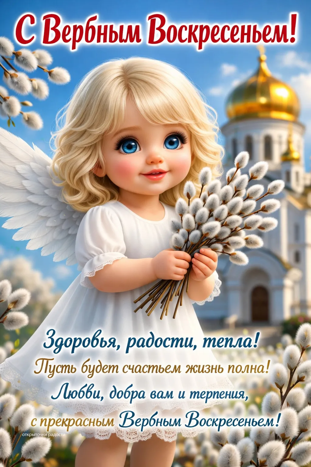 Открытка «Вербное Воскресенье»