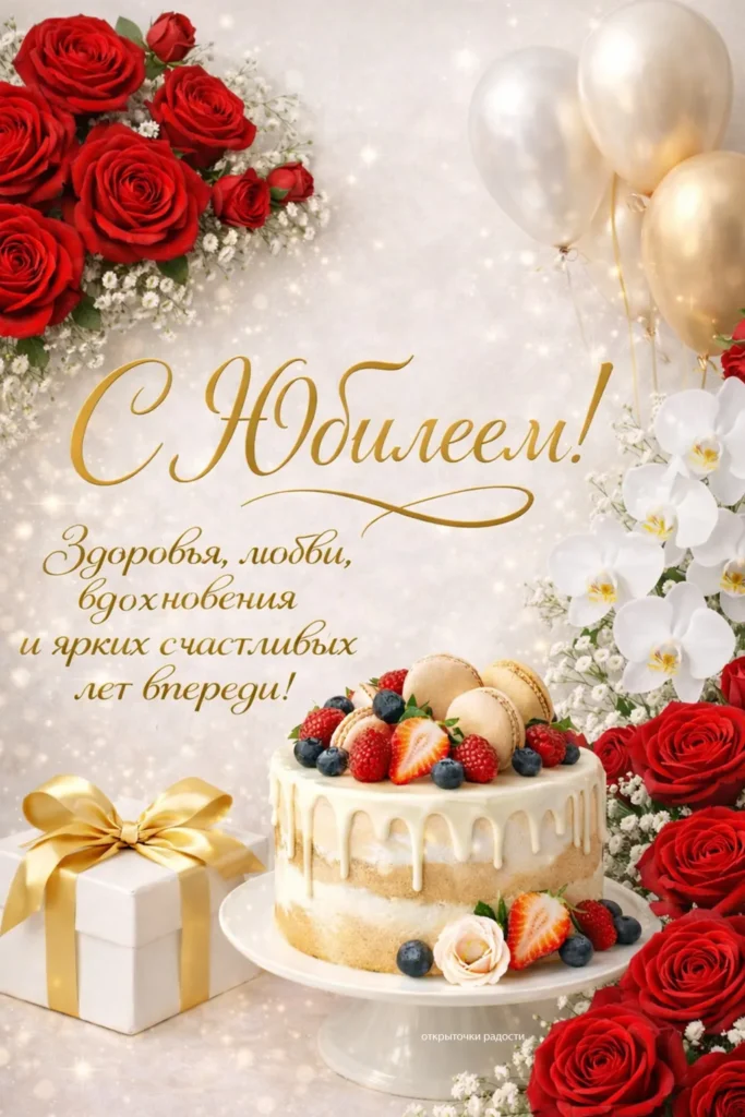 Открытка «Поздравления с Юбилеем!»
