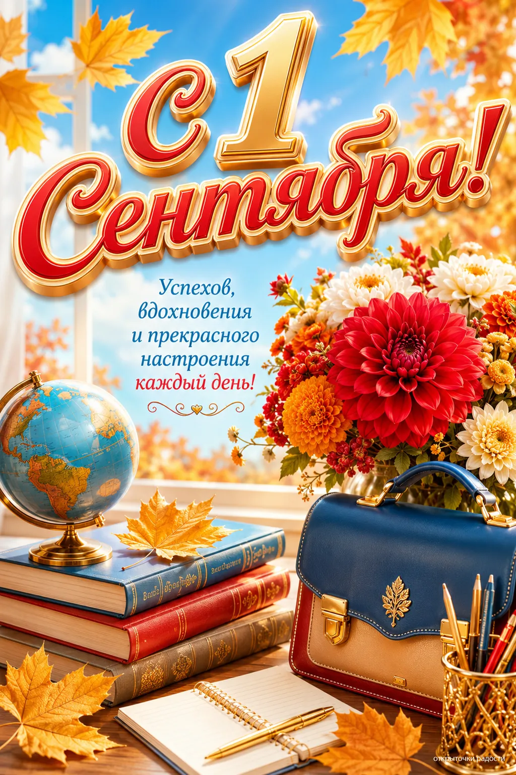 Открытка «С 1 Сентября»
