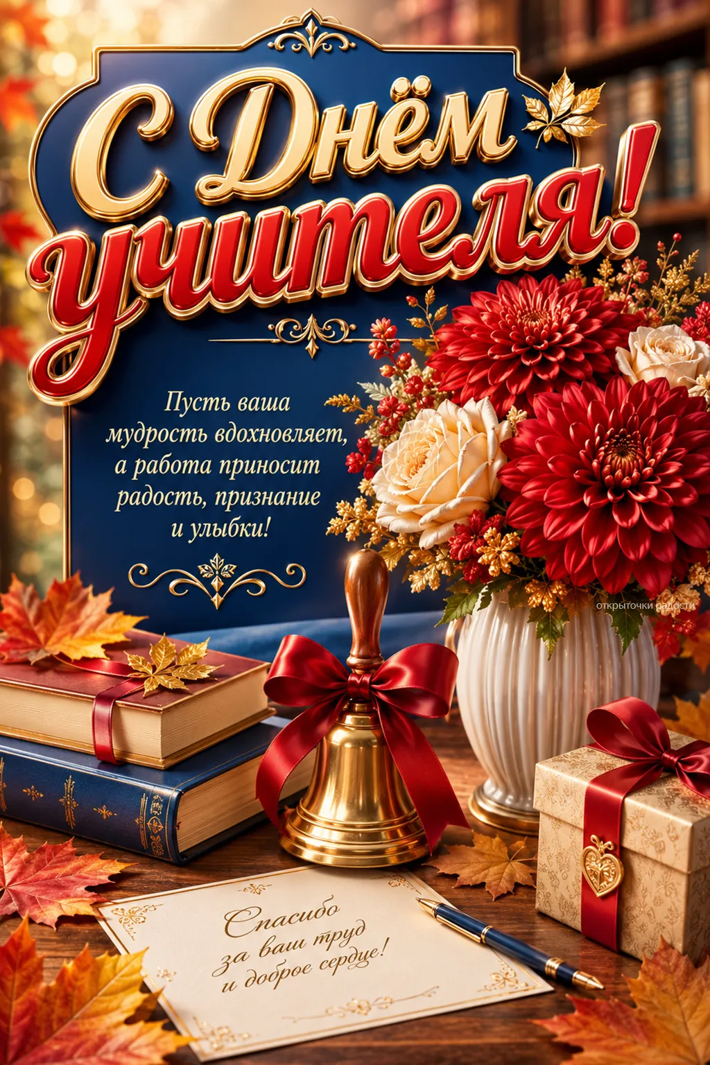 Открытка «С Днём учителя»