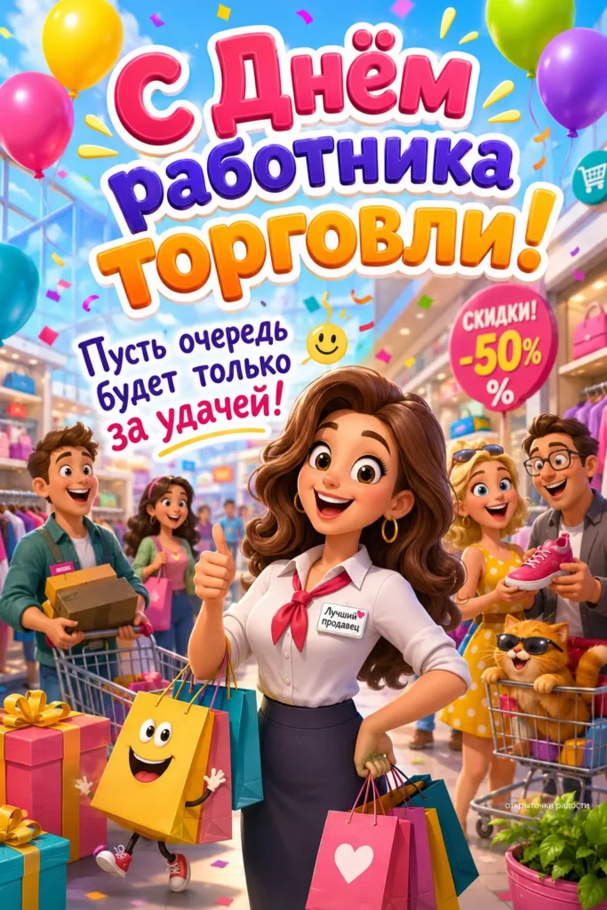 Открытка «Лучший продавец»