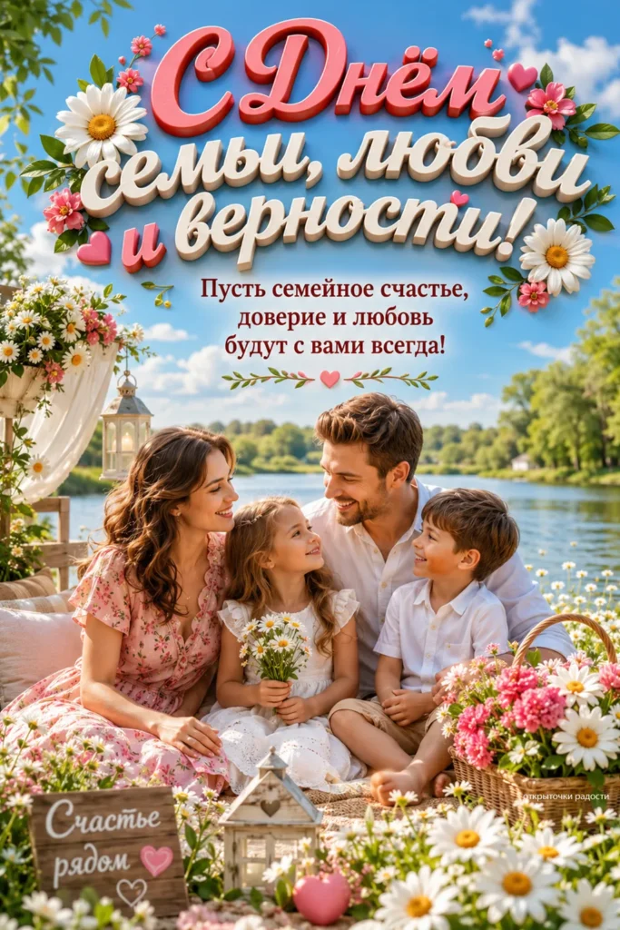 Открытка «Семейное счастье»