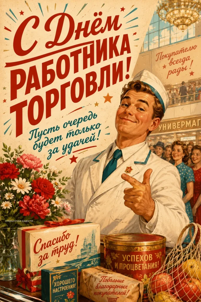 Открытка «Продавец СССР»