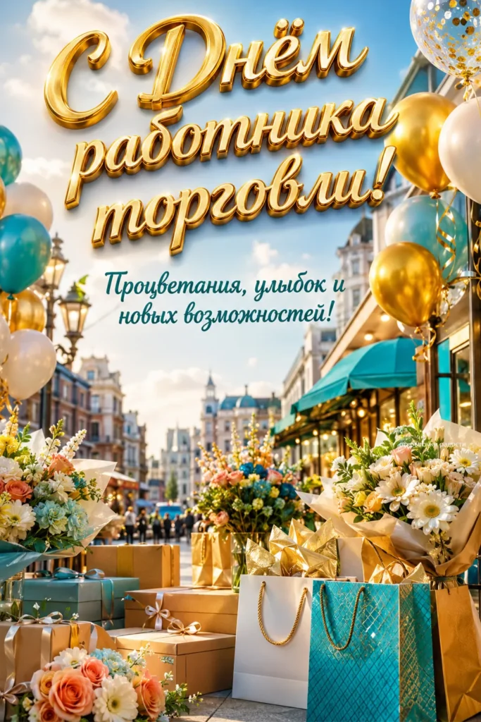 Открытка «Успехов в торговле»