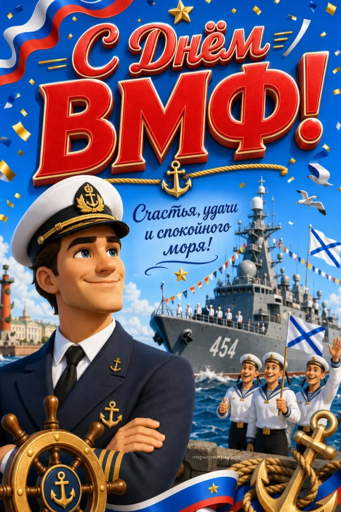 Открытка «С Днём ВМФ»