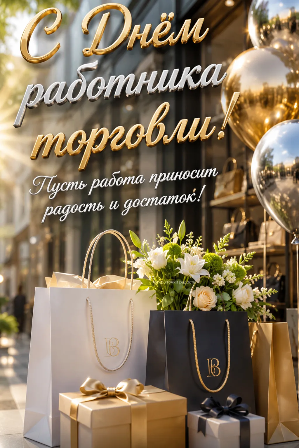 Открытка «Процветания в торговле»